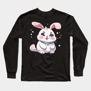 Cute rabbit anime- Bunny funny Long Sleeve T-Shirt
